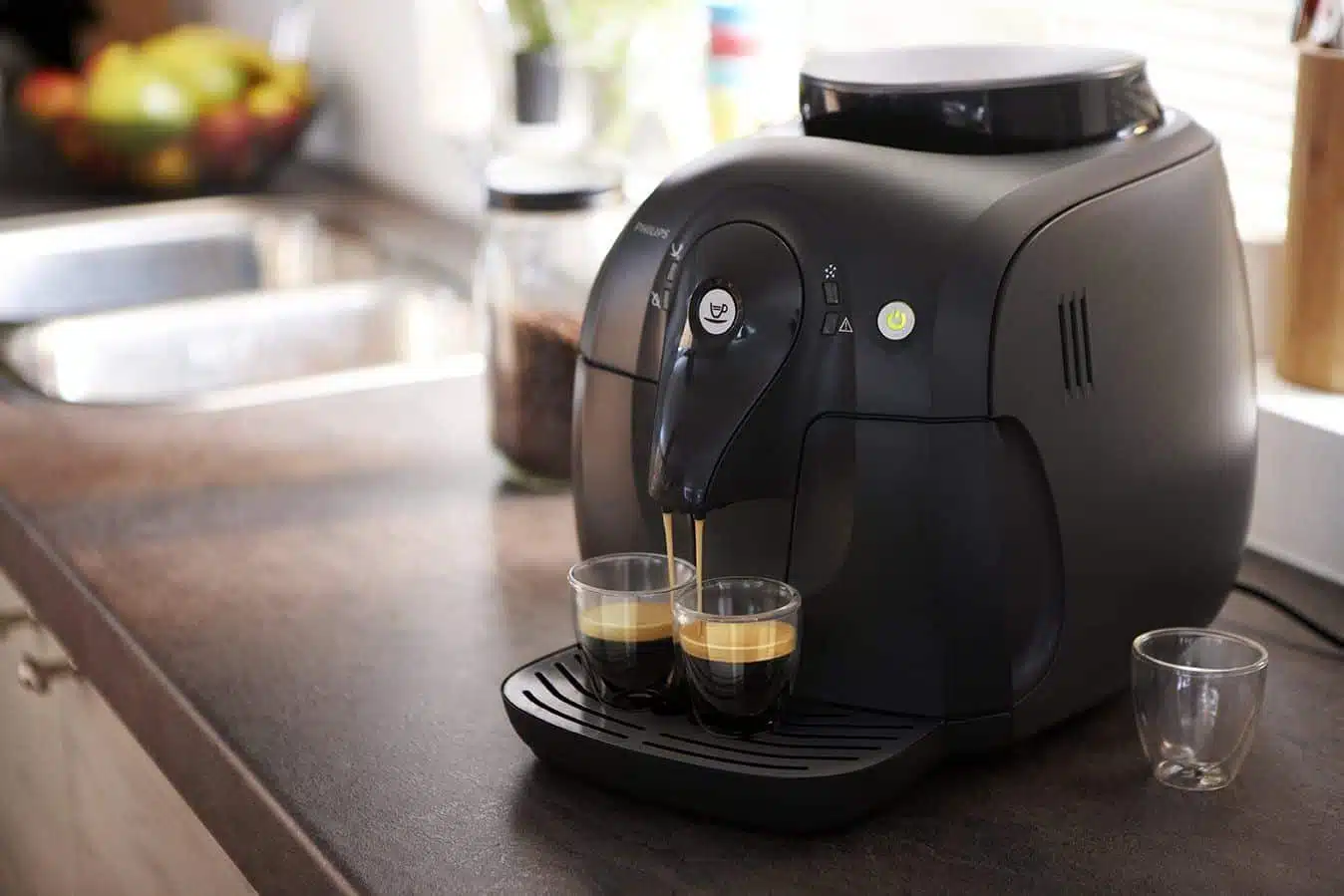 Deux tasses de café pour une machine à café